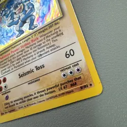 Pokemon TCG Machamp Holo Rare Card Base Set 8/102 1st Edition MP - Image 5