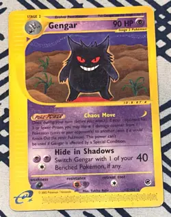 Pokemon TCG Gengar 048/165 Expedition Base Set Rare Regular E-Reader 2002 - Image 1
