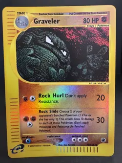Pokemon TCG Graveler 79/165 Reverse Holo Uncommon Expedition Base Set - NM - Image 1