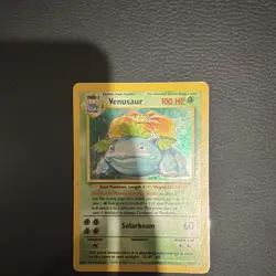 Pokemon TCG Venusaur Holo Rare Card 15/102 Base Set - Image 1