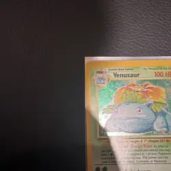 Pokemon TCG Venusaur Holo Rare Card 15/102 Base Set - Image 3