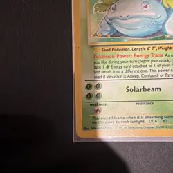 Pokemon TCG Venusaur Holo Rare Card 15/102 Base Set - Image 4