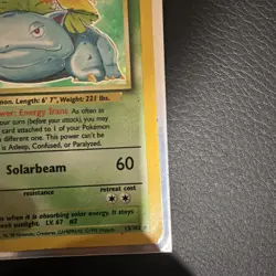 Pokemon TCG Venusaur Holo Rare Card 15/102 Base Set - Image 5