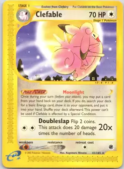 Pokemon - 41/165 Clefable - Expedition Base Set - Rare Near Mint - Image 1
