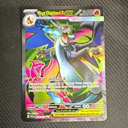 Pokemon TCG Mega Charizard X EX 109/106 Flashfire Secret Rare Holo Full Art - Image 1