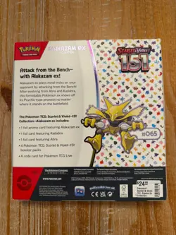 Pokemon TCG: Scarlet & Violet 151 Alakazam ex Collection Booster Box New/Sealed 820650855269 - Image 2