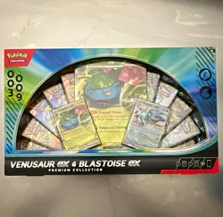 Pokemon TCG Venusaur ex & Blastoise ex Premium Collection Box EN Promo 2023 - Image 1