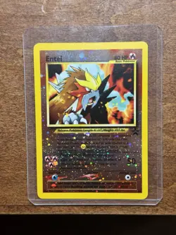 Entei #34 Black Star Movie Promo Pokemon TCG Reverse Holo Card WOTC LP - Image 1