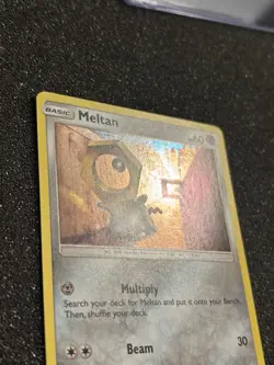 Meltan SM177 Holo HD Swirl 🌀 Black Star Promo Cosmos Pokemon Card Sun & Moon - Image 3