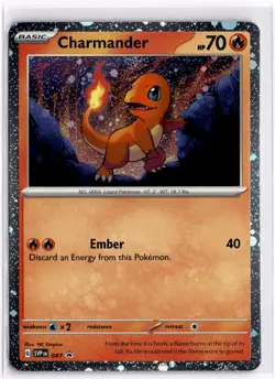Pokemon TCG Charmander (Cosmos Holo) 047 Sv: Scarlet & Violet Black Star Promo - Image 1