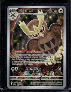Noctowl SVP 141 Black Star Promo NM Pokemon Card Holo Scarlet & Violet Promo - Image 1