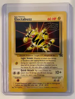 Pokemon Electabuzz #2 Warner Bros Movie Black Star Promo TCG Card - Image 1
