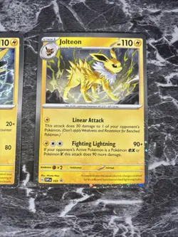 Pokemon TCG Zapdos/Jolteon Scarlett & Violet Black Star Promo Cards X2 NM - Image 3