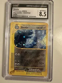 Pokemon Card Steelix Aquapolis Holo Rare H23/H32 CGC 8.5 - Image 3