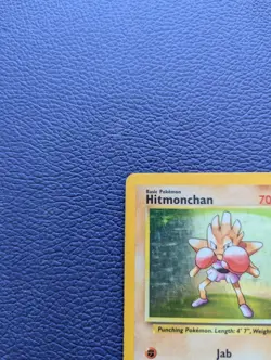 Pokemon TCG Hitmonchan 7/102 Base Set Holo Rare 70HP 1999 English - Image 4