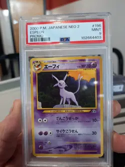 Espeon Promo Japanese Psa 9 Mint 2000 Neo 2 Card 196 Cool Cat Creature P.M. - Image 1