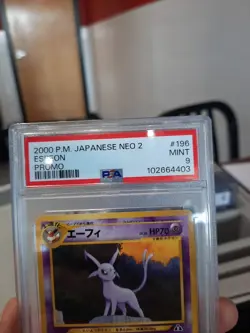 Espeon Promo Japanese Psa 9 Mint 2000 Neo 2 Card 196 Cool Cat Creature P.M. - Image 5