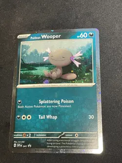 Paldean Wooper Holo Promo S&V Obsidian Flames #041 Pokemon Card NM/Mint - Image 1