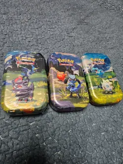 Pokemon TCG Mega Evolution Ascended Heroes Mini Tin Sealed, Riolu & Darumaka - Image 1