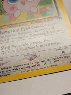 Jigglypuff 8/18 Southern Islands Pokemon Card TCG Nintendo - Image 3