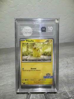 Pokemon TCG Pikachu 214 SV Promo Illustration Contest 2024 TAG 10 Regular - Image 1