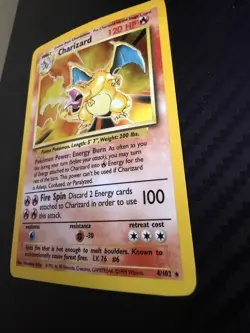 Charizard 4/102 Base Set Holo Rare 1999 English 120 HP Stage 2 WOTC - Image 3