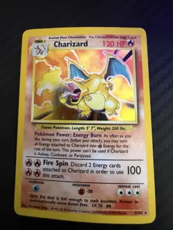 Charizard 4/102 Base Set Holo Rare 1999 English 120 HP Stage 2 WOTC - Image 4