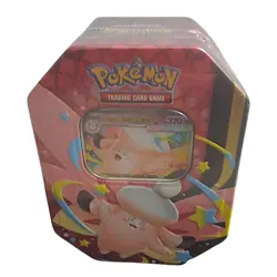 Pokemon Mega Evolution Mega Moonlit Tin Clefable ex Sealed 4 Booster Packs TCG - Image 1