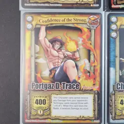 2005-2006 One Piece CCG Dragon CH027 Ace Portgaz D Trace Luffy Card Lot NM - Image 4