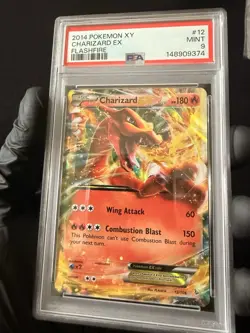 PSA 9 Charizard EX 12/106 Flashfire XY Holo Pokemon Card 2014 Mint - Image 2