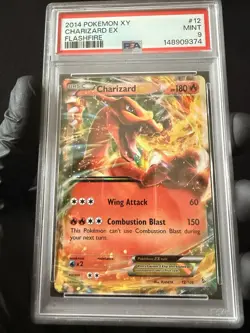 PSA 9 Charizard EX 12/106 Flashfire XY Holo Pokemon Card 2014 Mint - Image 3