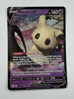 Pokemon TCG Mimikyu V 068/172 Brilliant Stars Ultra Rare NM Card SEE PICS - Image 1