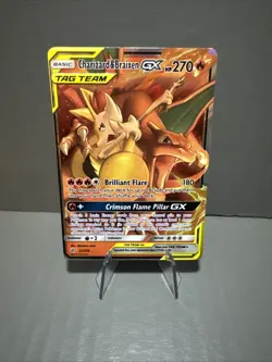 Pokemon Card - Charizard & Braixen GX 22/236 Sm-Cosmic Eclipse Holo NM - Image 1