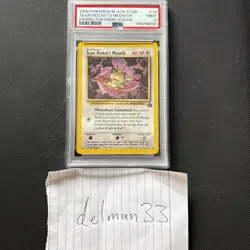 PSA 9 2000 Team Rocket's Meowth 18 Black Star Promo Pokemon Card TCG Mint WOTC . - Image 3