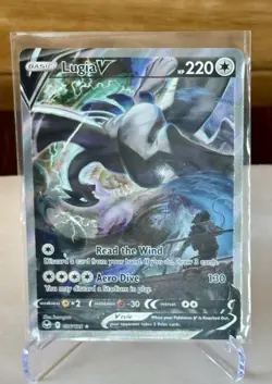 Pokemon LUGIVA186/195 Silver Tempest Full Art Holo Ultra Rare 220 HP Pokemon TCG - Image 1