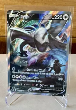 Pokemon LUGIVA186/195 Silver Tempest Full Art Holo Ultra Rare 220 HP Pokemon TCG - Image 3