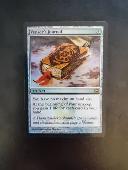 MTG magic cards 1x Venser's Journal - Foil Scars of Mirrodin - LP, English - Image 1