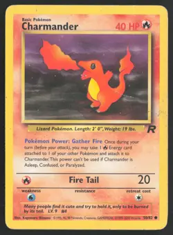 Pokemon TCG | Charmander 50/82 | Team Rocket Common | Heavily Played - Image 2
