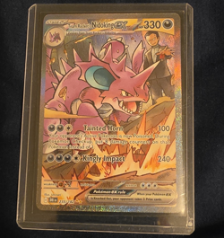 Pokemon Team Rocket's Nidoking ex 233/182 SV10 Destined Rivals SIR Holo ENG - Image 1