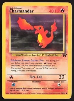 Pokemon TCG | Charmander 50/82 | Team Rocket Common | Moderately Played - Image 2