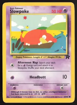 Pokemon TCG | Slowpoke 67/82 | Team Rocket Common | Moderately Played - Image 2