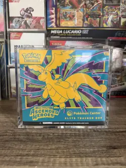 Pokemon Center Ascended Heroes ETB Elite Trainer Box Sealed & Acrylic Case Incl - Image 1