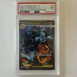 Pokemon Mega Charizard X ex Phantasmal Flames 125/094 SIR PSA 9 Mint - Image 1