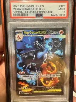 Pokemon Mega Charizard X ex Phantasmal Flames 125/094 SIR PSA 9 Mint - Image 1
