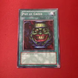 Yu-Gi-Oh! TCG card POT OF GREED LOB-119 UNLIMITED edition near mint - Image 1