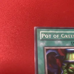 Yu-Gi-Oh! TCG card POT OF GREED LOB-119 UNLIMITED edition near mint - Image 2