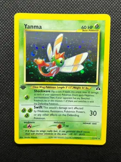Yanma 1st Edition [NM-M] Holo Rare Neo Discovery Set 17/75 Pokemon Card - Image 1