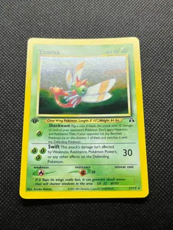 Yanma 1st Edition [NM-M] Holo Rare Neo Discovery Set 17/75 Pokemon Card - Image 2