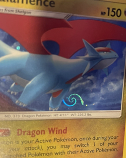 Salamence 106/168 Cosmos GALAXY SWIRL Black Star Promo Pokemon Card TCG NM - Image 2