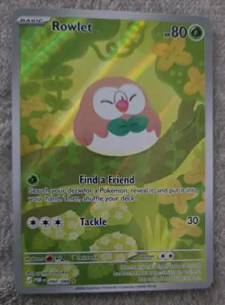 Pokemon Rowlet 80 HP Holo 090/088 POR BN Basic Bird 2026 Pokemon TCG - Image 1